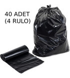 Nistabolje Jumbo Boy 75x90 cm Çöp Poşeti 10x12 Adet Siyah