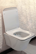 Turkuaz Cerastyle Ibiza 44.5 cm Seramik Kanalsız Arkadan Çıkışlı Gömme Asma Klozet Beyaz