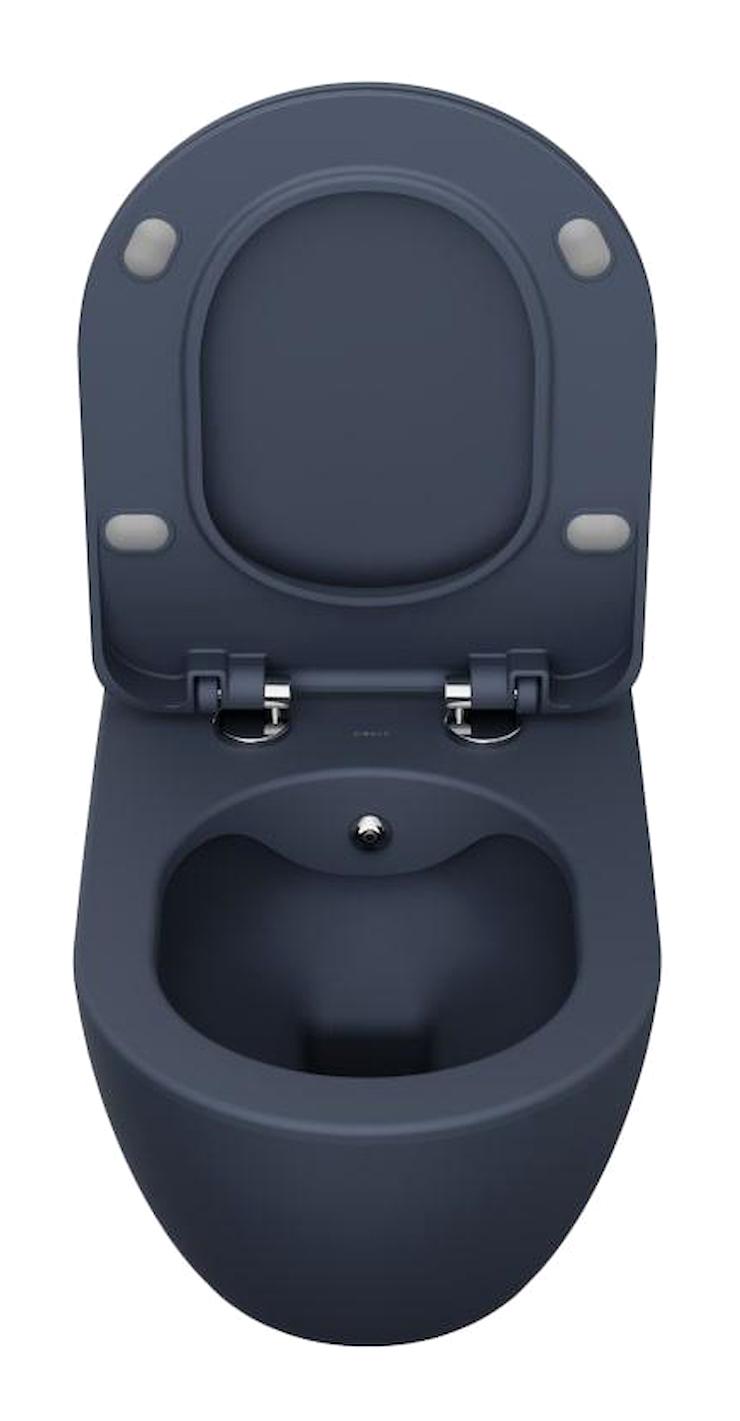 Creavit Rimm-off 51 cm Seramik Kanalsız Arkadan Çıkışlı Asma Klozet Mat