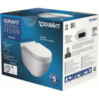 Duravit Starck 54 cm Seramik Kanalsız Arkadan Çıkışlı Gömme Asma Klozet Beyaz