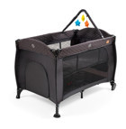 Baby2go Anemone Alüminyum 28 kg Kapasiteli Ayarlanabilir Taşınabilir Katlanabilir Ara Katlı 70 cmx110 cm Anne Yanı Park Yatak Siyah
