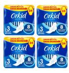 Orkid Ultra Extra Gece & Gündüz İnce 24'lü Hijyenik Ped 4 Adet
