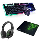 Deiog HG1B Işıklı Sessiz Kablosuz Klavye Mouse Seti