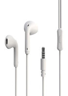 Zore ER06 Silikonsuz Mikrofonlu 3.5 mm Jak Beyaz Kablolu Kulaklık