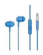 Sunix SX-16 Silikonlu Mikrofonlu 3.5 mm Jak Mavi Kablolu Kulaklık