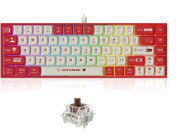 Ajazz AK680 İngilizce Q RGB 88 Tuşlu Red Kablolu Çok Renkli Mekanik Gaming Klavye