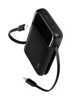 Ttec ReCharger Pro 10000 mAh Hızlı Şarj Dijital Göstergeli USB Type C Çoklu Kablolu Powerbank Siyah