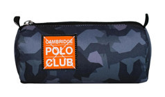 Cambridge Polo Club Gri Düz Bez Tek Gözlü Kamuflaj Silindir Cüzdan Kalemlik