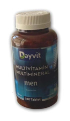 Dayvit Multivitamin Men Aromasız Yetişkin Vitamin 180 Adet Tablet