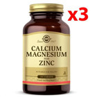 Solgar Calcium Magnesium Plus Zinc Aromasız Yetişkin Vitamin 3x100 Adet Tablet