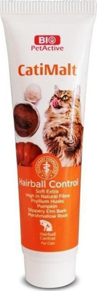 Bio PetActive Cati Malt Tüy Yumağı Önleyici Yetişkin Kedi Vitamini Macun 25 gr
