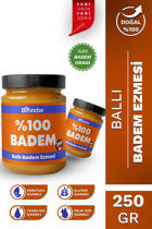 Bi Fındık Katkısız Ballı Badem Ezmesi 250 gr