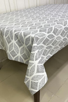 Pimulahome PVC 140x300 cm Dikdörtgen Masa Örtüsü Gri-Yeşil