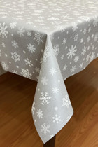 Pimulahome PVC 140x260 cm Dikdörtgen Masa Örtüsü Gri-Sarı