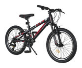 TommyBike Riven 20 Jant 21 Vites 5+ Yaş Siyah Çocuk Bisikleti