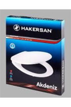 Hakersan Akdeniz Beyaz Oval Klozet Kapağı