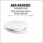 Nkp Akdeniz Beyaz Yuvarlak Klozet Kapağı