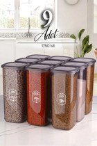 Kitchen Life Square Kare Plastik 9'lu