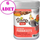 Beak's Paraket Kabuklu Karışık Vitaminli Yavru Kuş Yemi 6 x 1 kg