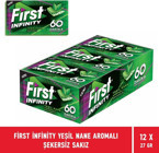 First Infinity Yeşil Naneli Şekersiz Sakız 12 Adet