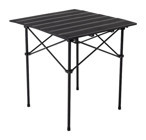 Mynila 70 cm x 66 cm Çantalı Dikdörtgen Metal Siyah Kamp Masası