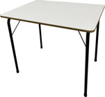 Moniev 70 cm x 50 cm Dikdörtgen Mdf Beyaz Kamp Masası