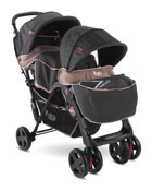 Babyhope 360 Derece Dönebilen İkiz Puset Bebek Arabası