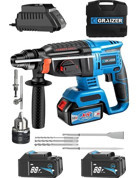 Graizer GRZ 8805 1150 W 4350 darbe/dk Akülü Şarjlı Kırıcı Delici Matkap