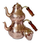Binbir Trend Bakır Çaydanlık Bronz