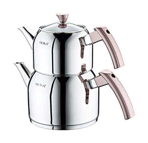 Olika La02 Paslanmaz Çelik Çaydanlık Gri