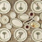 Bella Maison Alice 26 Parça 6 Kişilik Çok Renkli Desenli Stoneware Kahvaltı Takımı