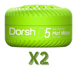 Dorsh D5 Mat Krem Sert Balmumu 2x150 ml Wax