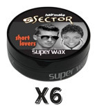 Sector Short Lovers Doğal Krem Orta Keratinli 6x150 ml Wax