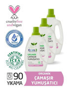 Ecos3 Organik Konsantre 270 Yıkama Yumuşatıcı 3x750 ml