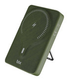 Bix PB105 10000 mAh Hızlı Şarj Dijital Göstergeli Type A Kablosuz Powerbank Yeşil