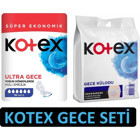 Kotex Ultra Gece 16'lı Hijyenik Ped + Kotex 2'li Gece Külodu
