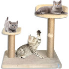 Nursoft Pati Ağacı Oturaklı Oyuncaklı 40 cm Kedi Tırmalama Direği