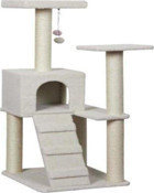 Nursoft NR-0066 Oturaklı Oyuncaklı Merdivenli Katlı Kedi Tırmalama Evi