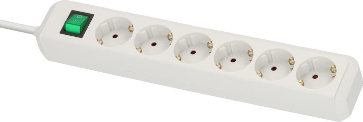 Brennenstuhl Eco-Line 6'lı 3 m Grup Priz Beyaz