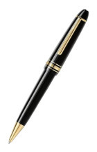 Mont Blanc Meisterstuck Legrand Reçine Tek Renkli Siyah Tükenmez Kalem