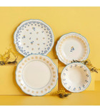 Bella Maison Mabel Stoneware 24 Parça 6 Kişilik Yemek Takımı Mavi