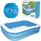 Bestway 3 Boğum Dikdörtgen 211x132 cm Şişme Havuz Mavi