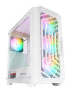 Rampage Spear RGB Mesh 4 Fanlı Beyaz Dikey ATX Oyuncu Bilgisayar Kasası