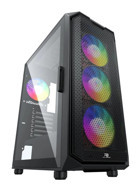 Power Boost P521B RGB Mesh Sıvı Soğutmalı 4 Fanlı Siyah Dikey ATX Oyuncu Bilgisayar Kasası