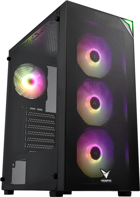 Vento Vg3400S RGB Mesh Siyah Dikey Mid Tower Oyuncu Bilgisayar Kasası