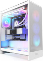Nzxt H7 Flow (2024) Cm-H72Fw-R1 RGB Mesh Beyaz Dikey Mid Tower Standart Bilgisayar Kasası