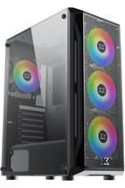Xigmatek En46195 RGB Mesh 4 Fanlı Siyah Dikey ATX Oyuncu Bilgisayar Kasası