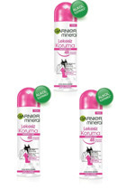 Garnier Lekesiz Koruma Pudrasız Ter Önleyici Antiperspirant Sprey Kadın Deodorant 3x150 ml