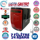 Light Gastro 14 Aşamalı Çift Membranlı 12 lt Kapalı Kasa Pompalı Tezgah Altı Su Arıtma Cihazı Siyah