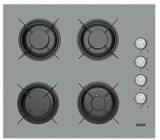 Uğur 6040W0 GCY 2R1 Doğalgazlı Cam 4 Gözlü Wok Gözü Gri Set Üstü Ocak